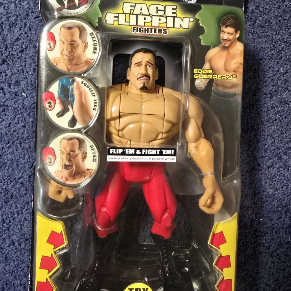 2005 WWE Jakks Pacific Face Flippin' Fighters Eddie Guerrero